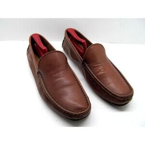 Dino Draghi  Brown Moc Toe Driving Loafers Size US 9 EUR 42